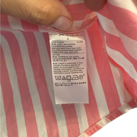 Banana Republic Pink and White Striped Shirt - Picture 4 of 8